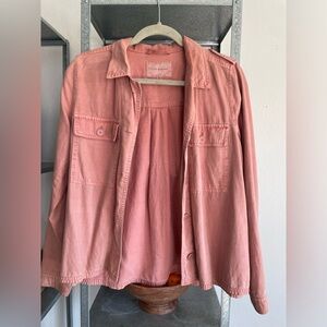 Lucky Brand button up shirt size small dusty choral